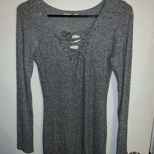 NWT Grey long sleeve dress